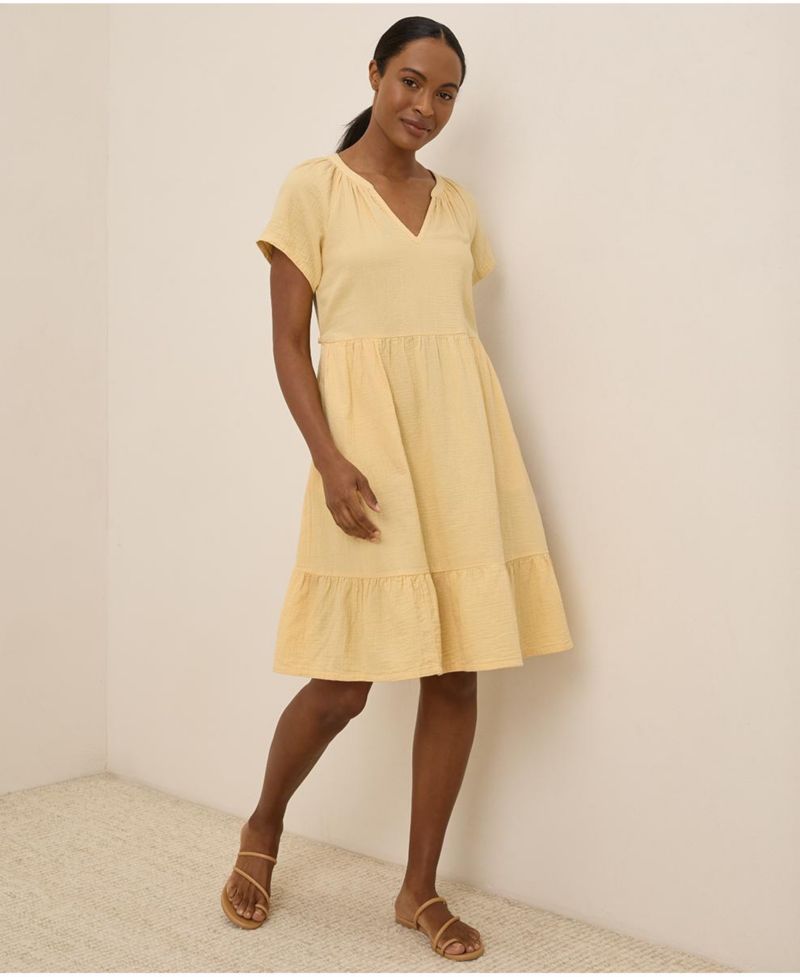 Women's Organic Cotton Coastal Double Gauze Breezy Dress