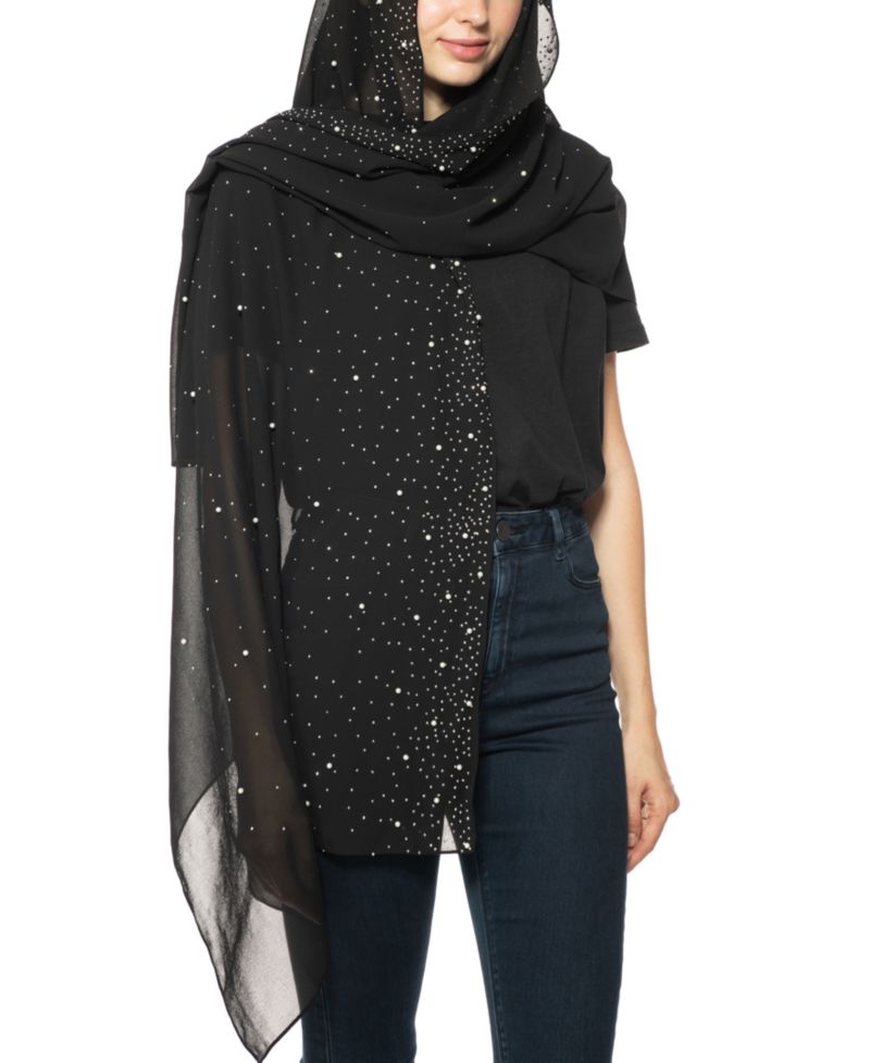 Embellished Wrap Scarf
