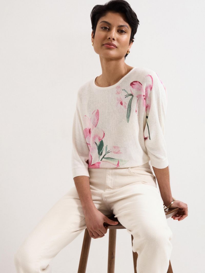 Women's Lorelei Boatneck Floral Jumper
