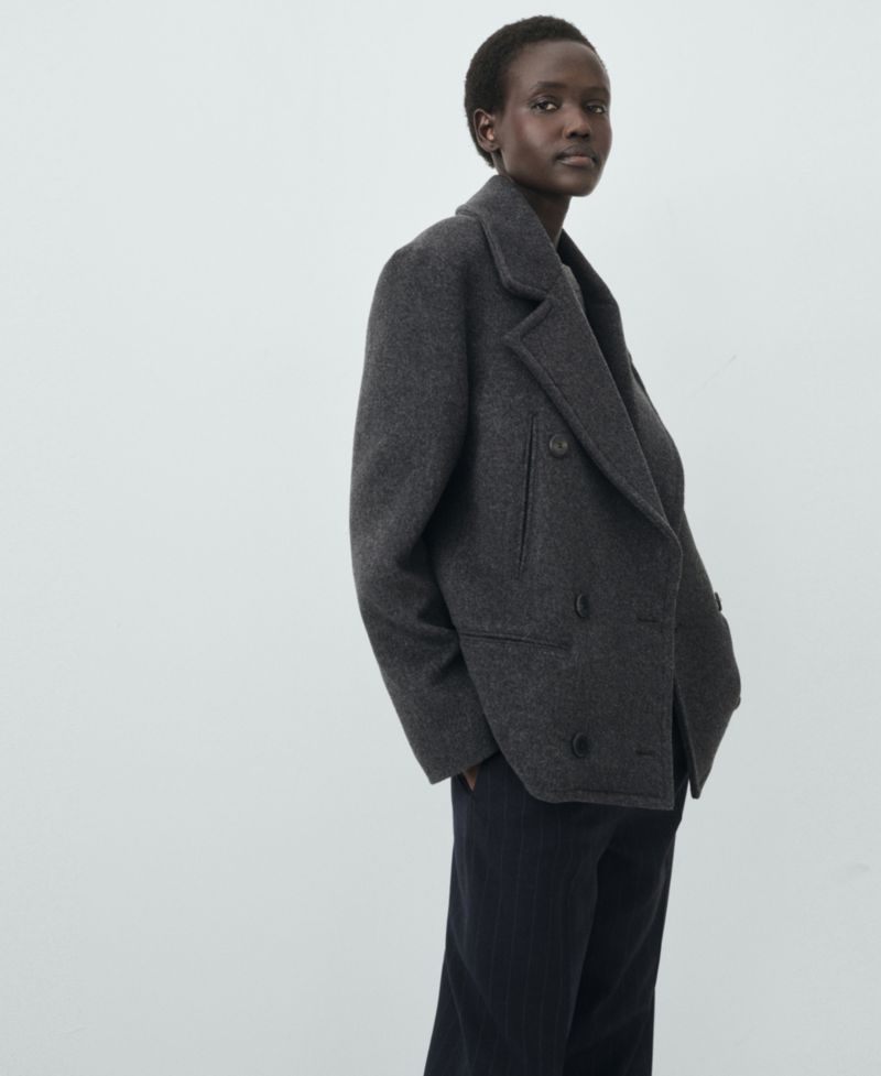 Women's Double-Breasted Wool Coat