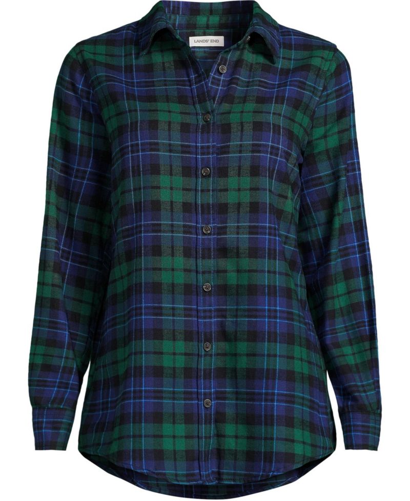 Women's Flannel Boyfriend Long Sleeve Shirt