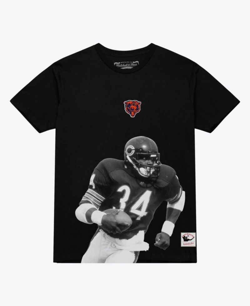 Men's Walter Payton Black Chicago Bears Retired Solo Player T-Shirt