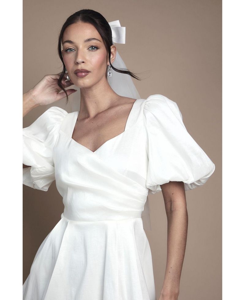 Women's Puff Sleeve Mini Dress