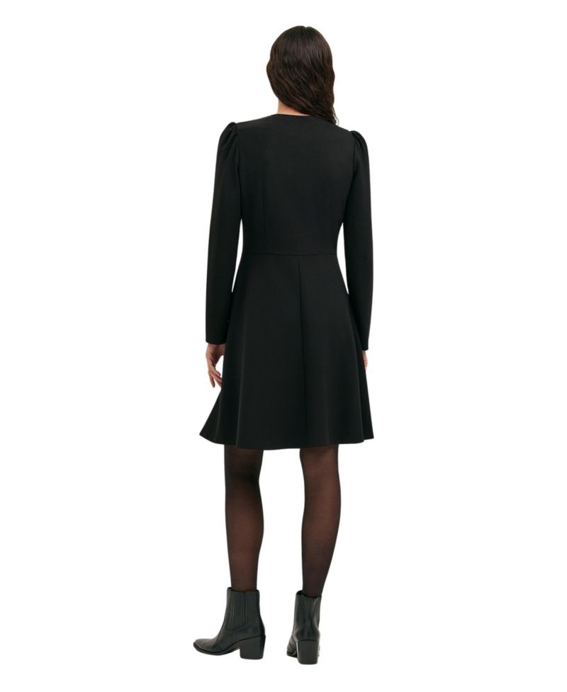 Women's Rae Ponte Long-Sleeve A-Line Dress