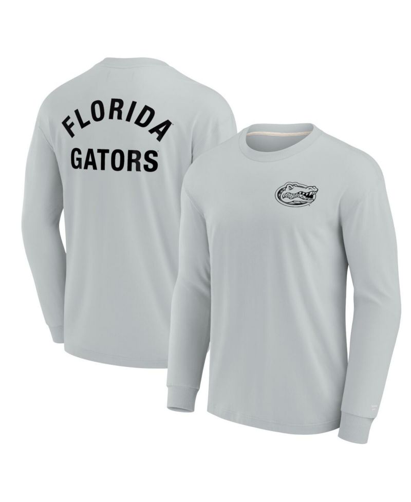 Men's and Women's Gray Florida Gators Super Soft Long Sleeve T-shirt