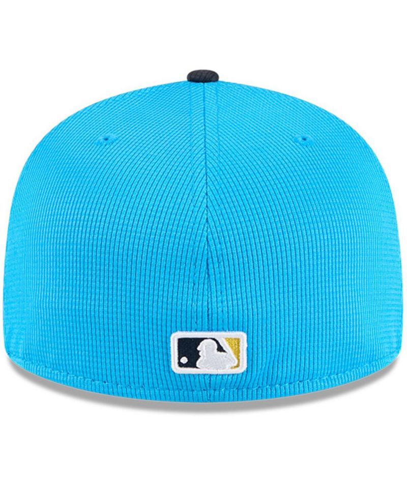 Men's Neptune Blue/Navy Philadelphia Phillies City Connect Batting Practice 59FIFTY Fitted Hat