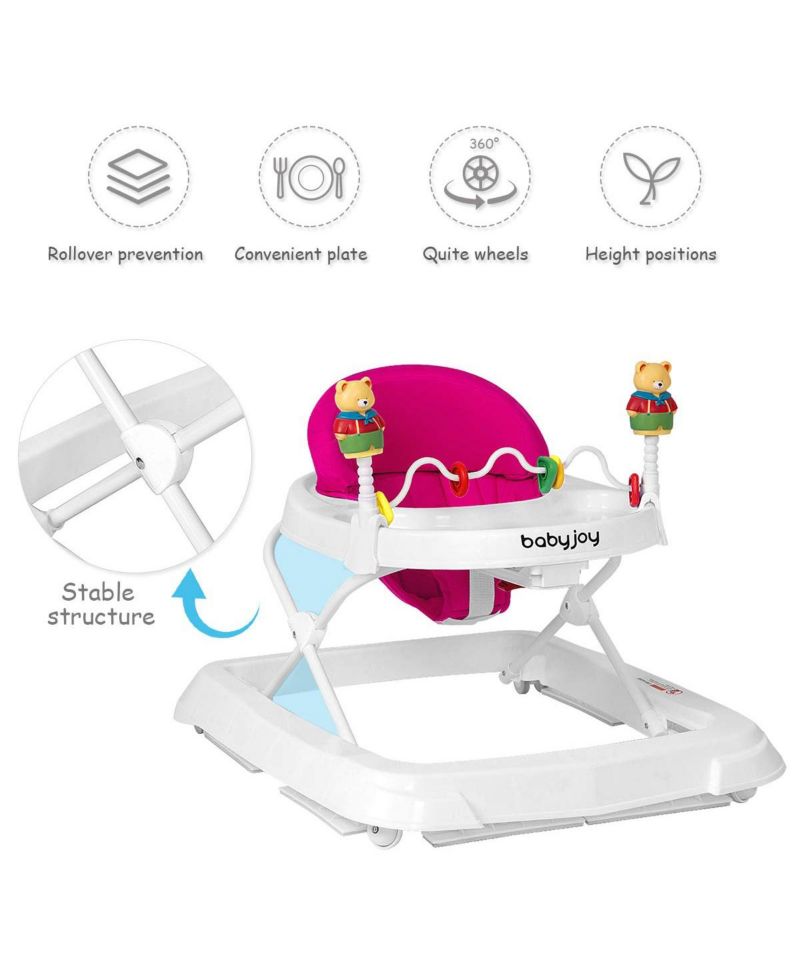 Baby Adjustable-Height Foldable Walker
