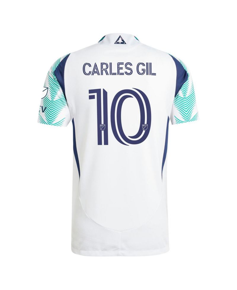 Men's Carles Gil White New England Revolution 2025 Eastern White Pine x Flag of New England Authentic Player Jersey