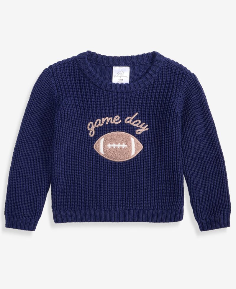 Baby 3M-24M Mix & Match Long-Sleeve Cotton Game Day Sweater