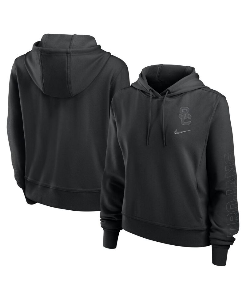 Women's Black USC Trojans One Pullover Hoodie