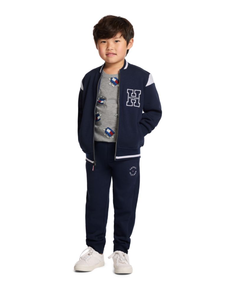 Boys' 2T-7 Collegiate Varsity Zip-Front Jacket
