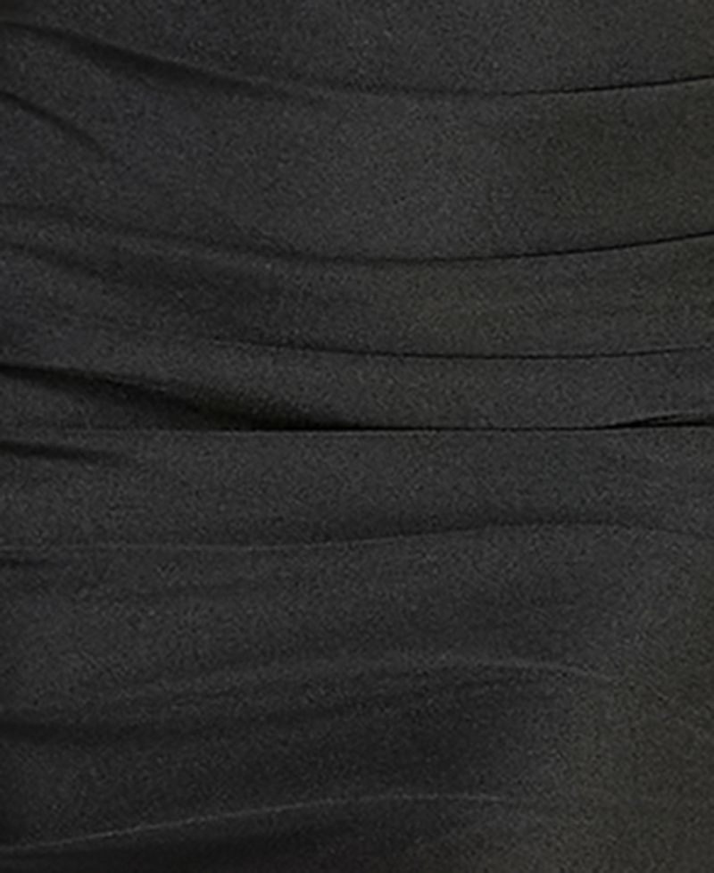 Juniors' Corseted Strapless Side Sash Detail Mini Dress