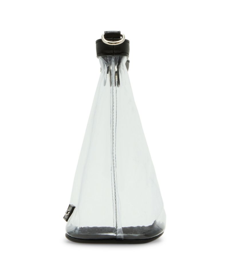 Cleo Clear Vinyl Small Bucket Crossbody Bag