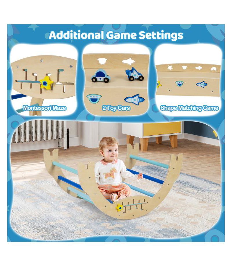 8-in-1 Unicorn Theme Foldable Climbing Set