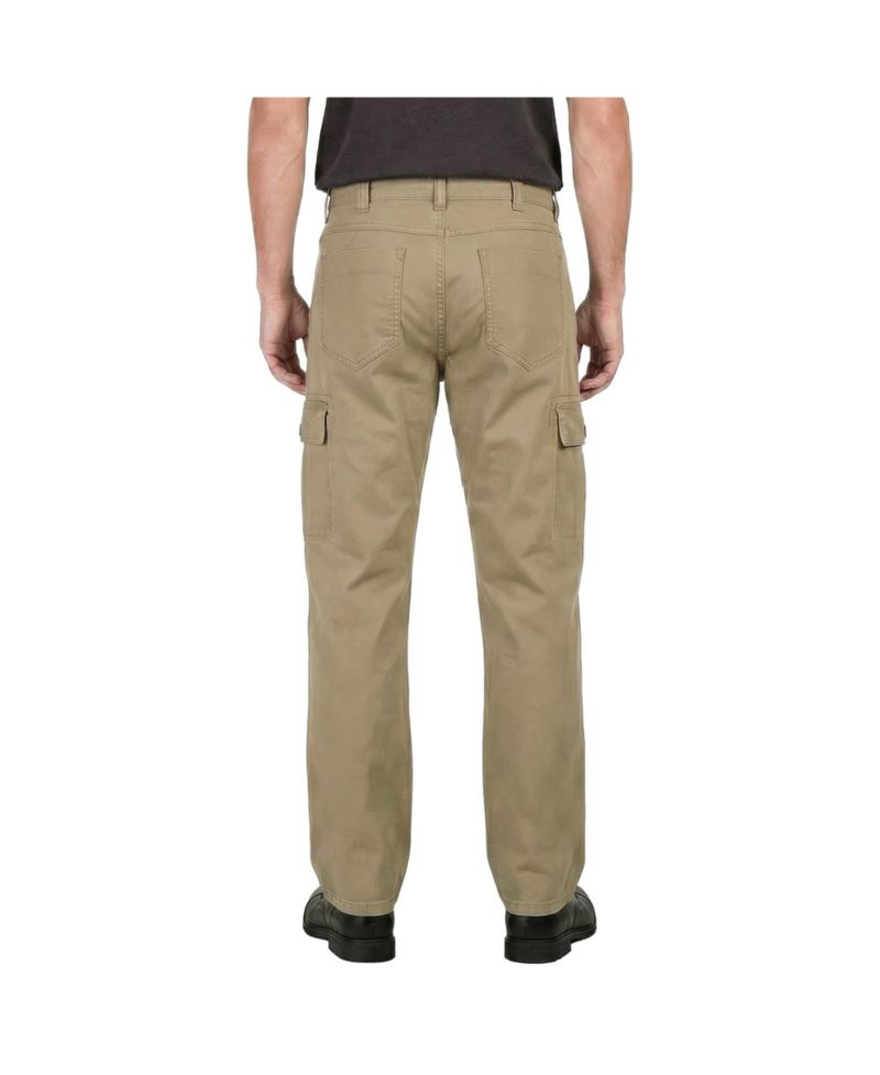 Men's Relaxed Straight Canvas Cargo Pocket Pants