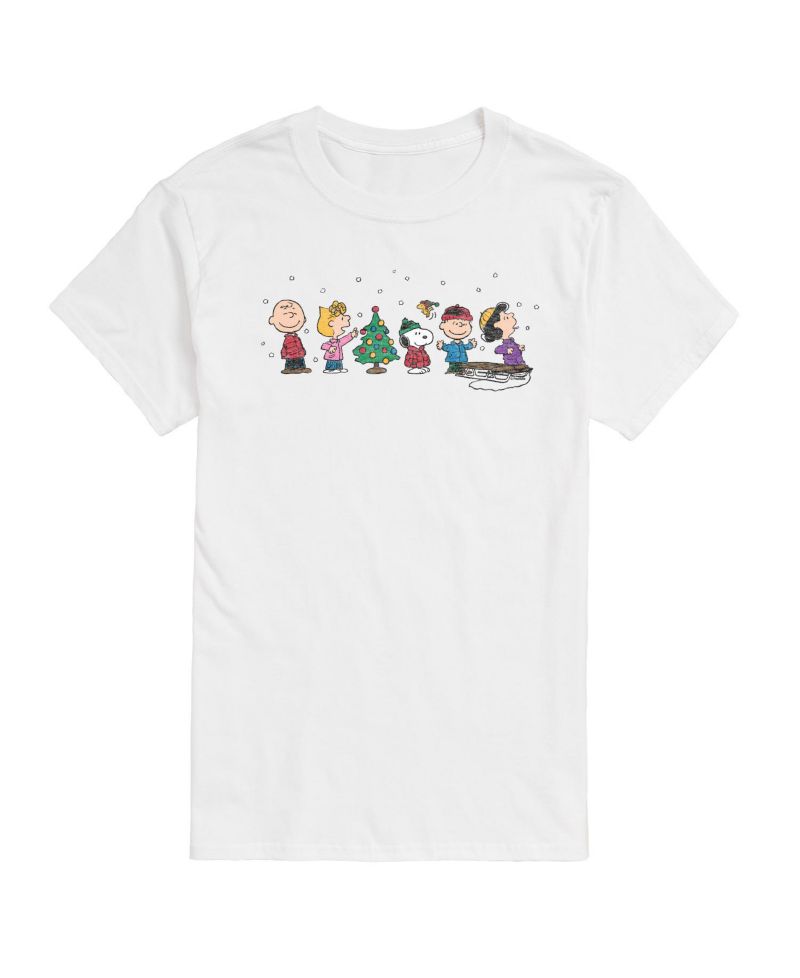 Men's Peanuts Holiday Lineup Short Sleeve Tee