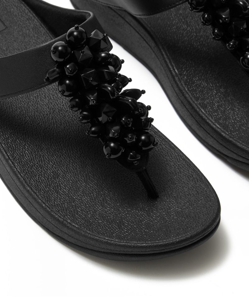 Women's Fino Bead Cluster Toe Post Slip-On Sandals