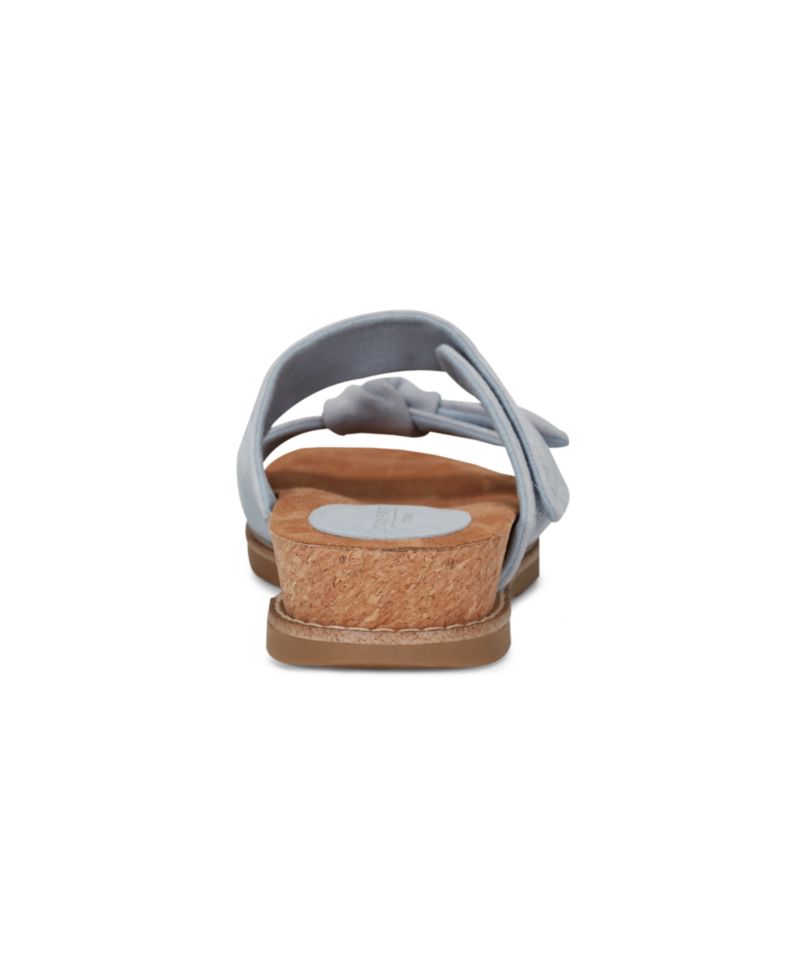 Women's Zova Bow Flat Slip-On Footbed Sandals