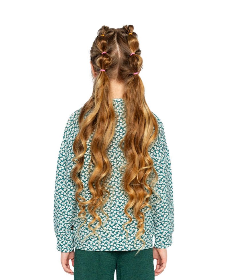 Little and Big Girl (6 - 12) Printed Jersey Long Sleeve T-Shirt