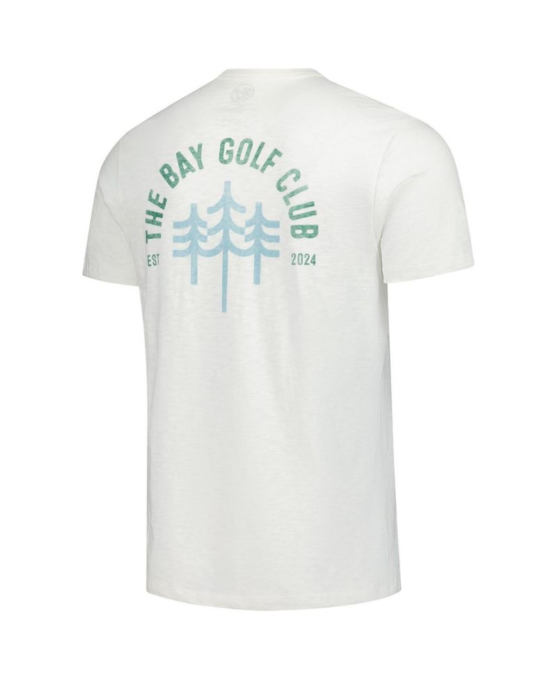 Men's White the Bay Golf Club Distressed Backer Scrum T-Shirt