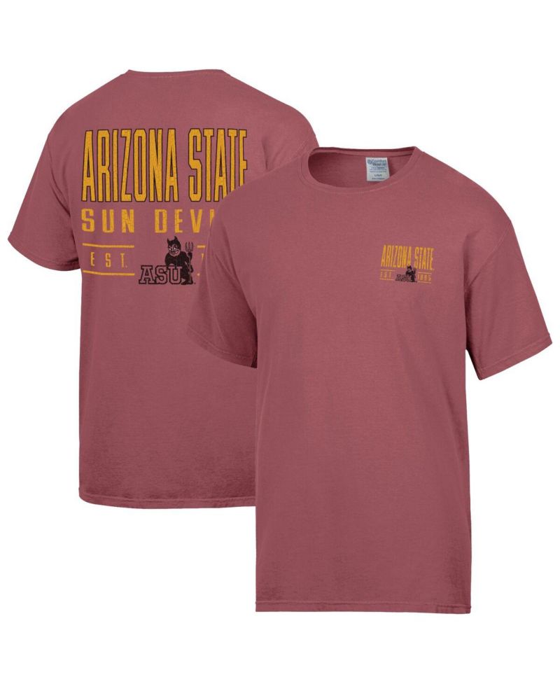 Men's Maroon Arizona State Sun Devils Big Name T-Shirt