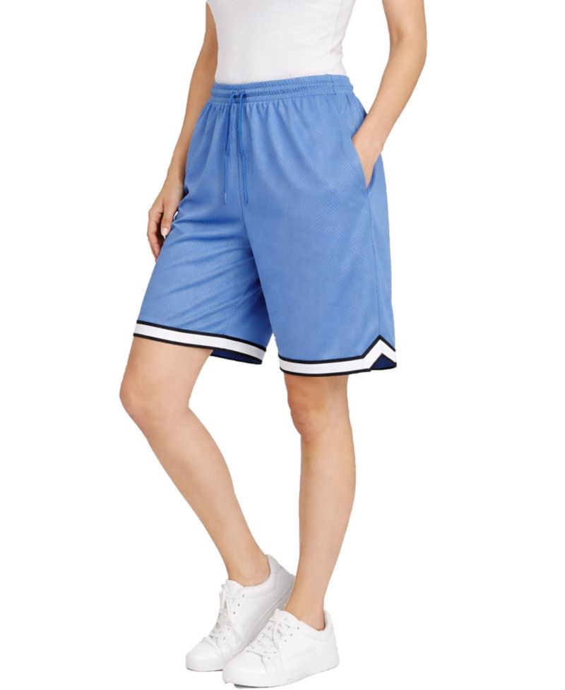 Women's Loose Fit Premium Active Moisture Wicking Workout Mesh Shorts With Trim