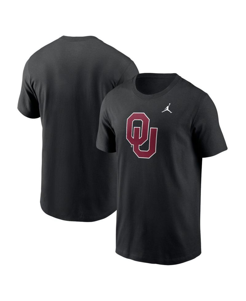 Men's Black Oklahoma Sooners Primetime Evergreen Logo T-Shirt