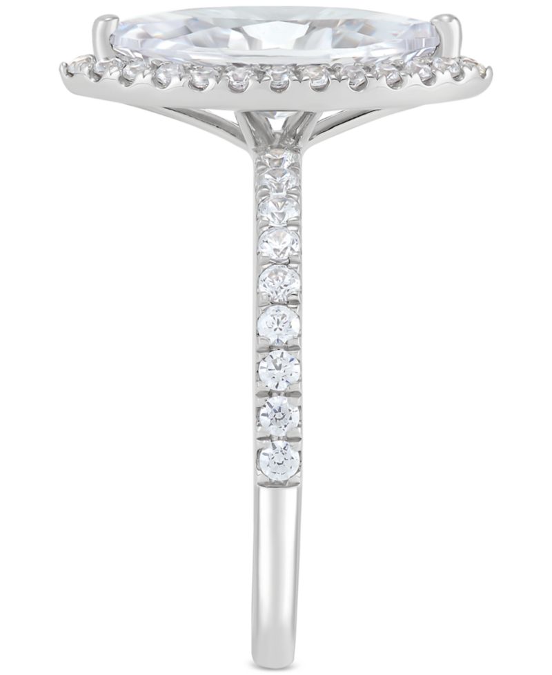 IGI Certified Lab Grown Diamond Marquise Halo Engagement Ring (2-1/2 ct. t.w.) in 14K White Gold