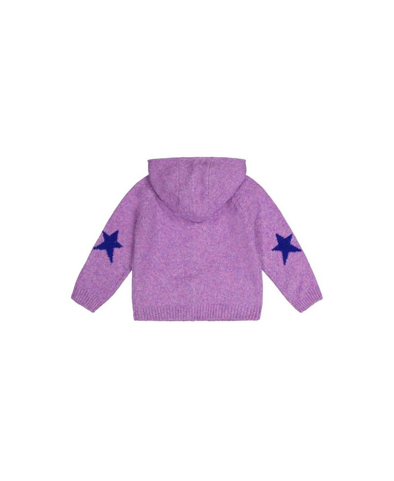 Big Girls (6-12) Hooded Knitted Cardigan
