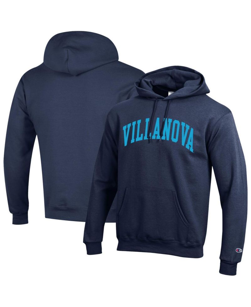 Men's Navy Villanova Wildcats Basic Arch Fleece Pullover Hoodie