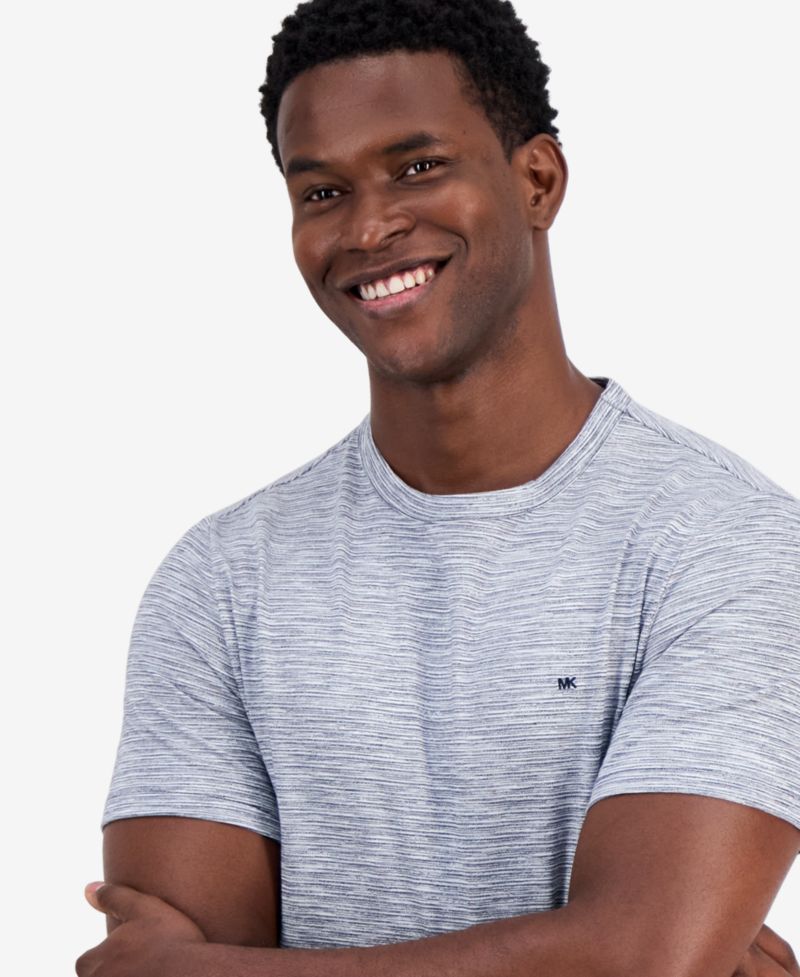 Men's Cotton-Blend Crewneck Slub T-Shirt