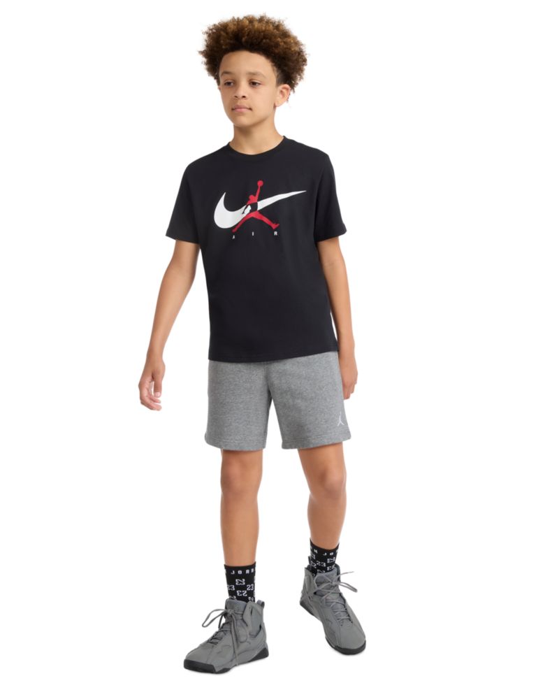 Boys' 8-20 Jumpman Swoosh Logo Crewneck T-Shirt