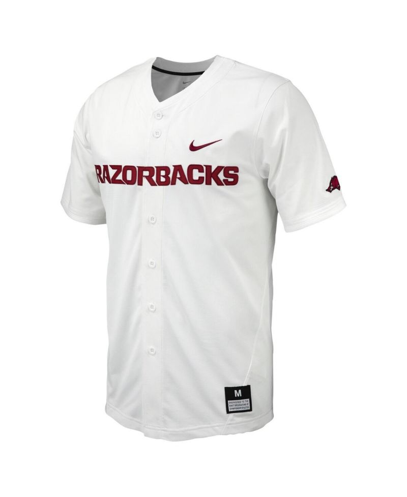 Men's Arkansas Razorbacks Replica Full-Button Baseball Jersey