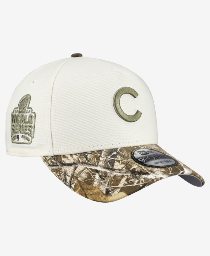 Men's Khaki/Realtree Camo Chicago Cubs 9FORTY A-Frame Adjustable Hat
