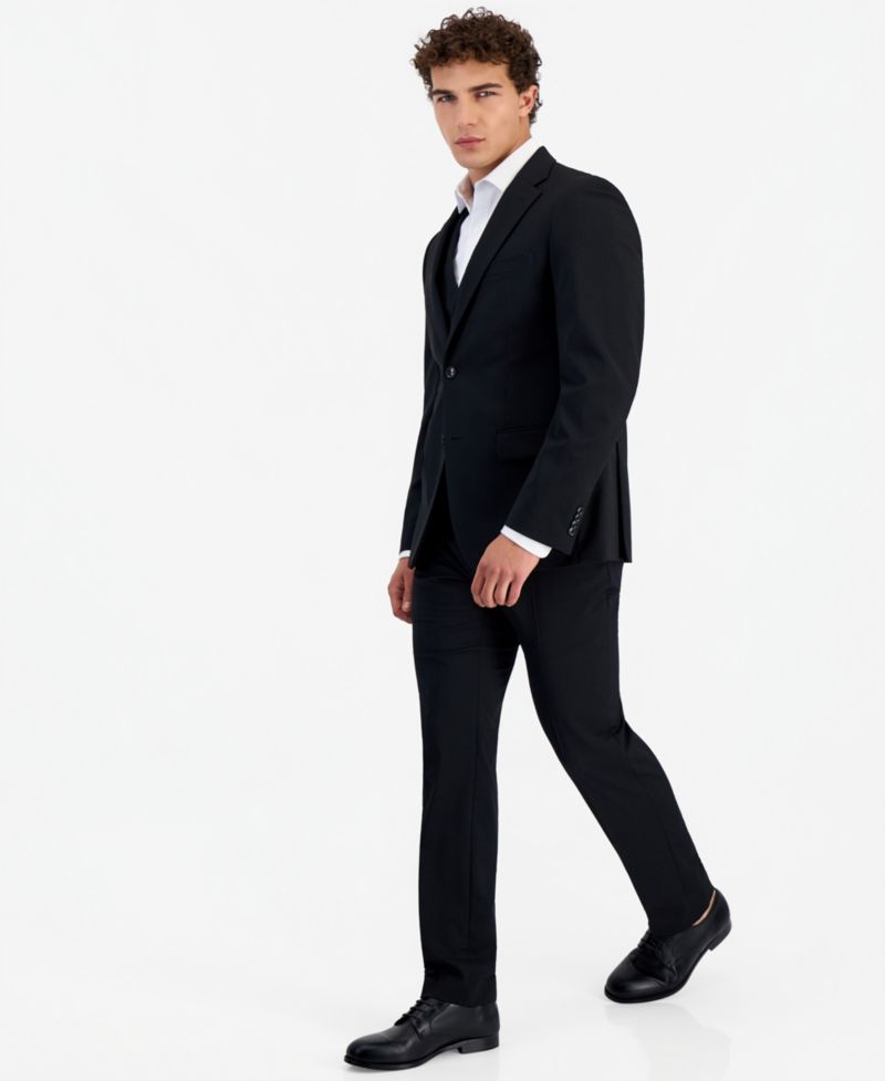 Men's Modern-Fit Wool TH-Flex Stretch Suit Separates Jacket
