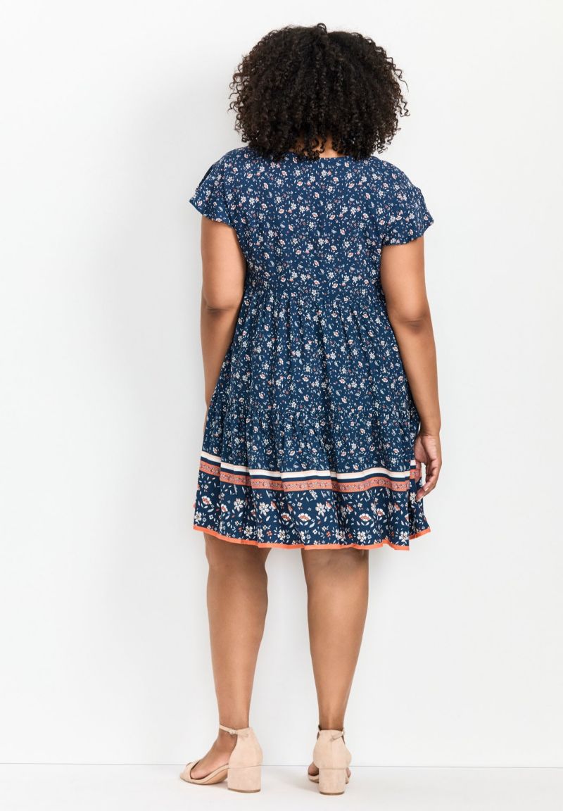 Plus Size Unwind Tiers Women's Dress