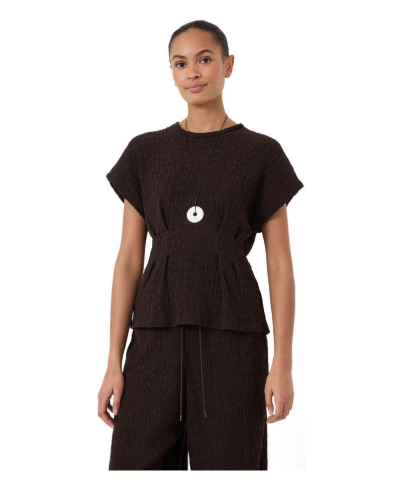 Women's Keira Textured Pleat Release Jersey Top