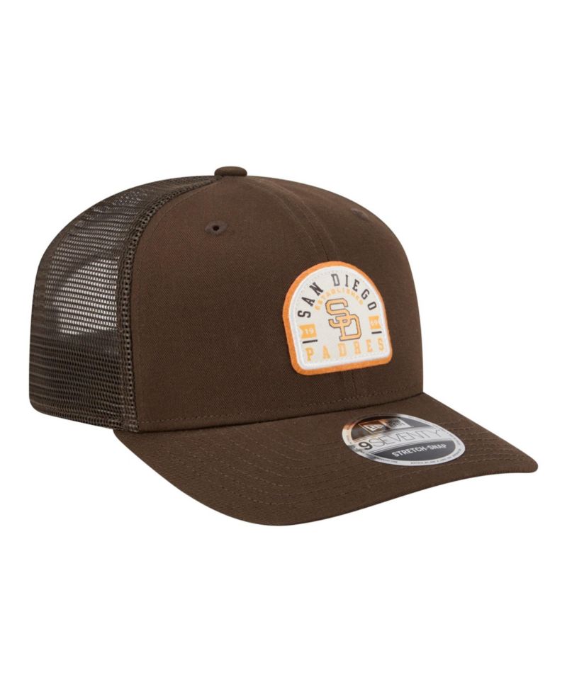 Men's Brown San Diego Padres Throwback Contest 9SEVENTY Adjustable Trucker Hat