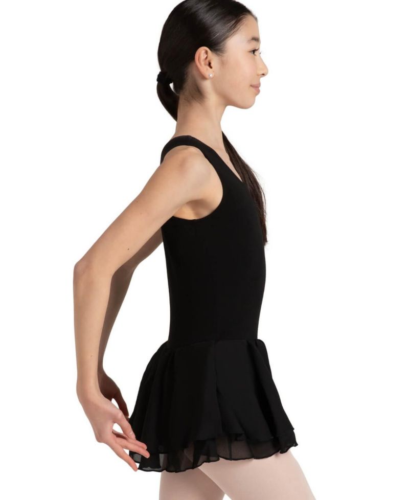 Double Layer Skirt Tank Dress - Girls
