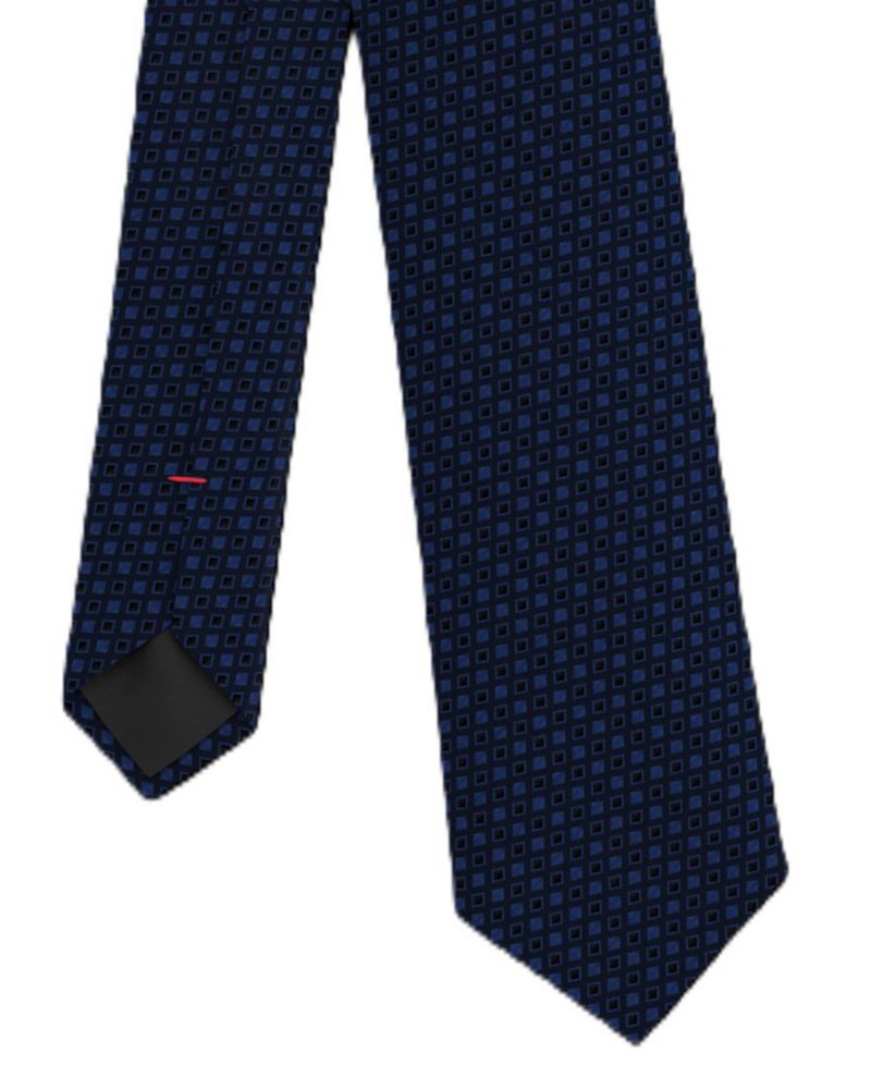 Men's Geometric Silk Slim Tie