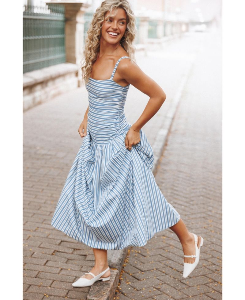 Women's Carlisle Cotton Drop-Waist Maxi Dress