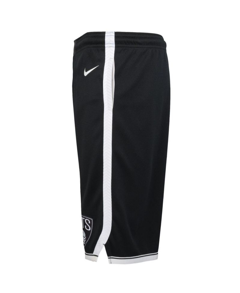 Big Boys and Girls Black Brooklyn Nets Swingman Performance Shorts – Icon Edition