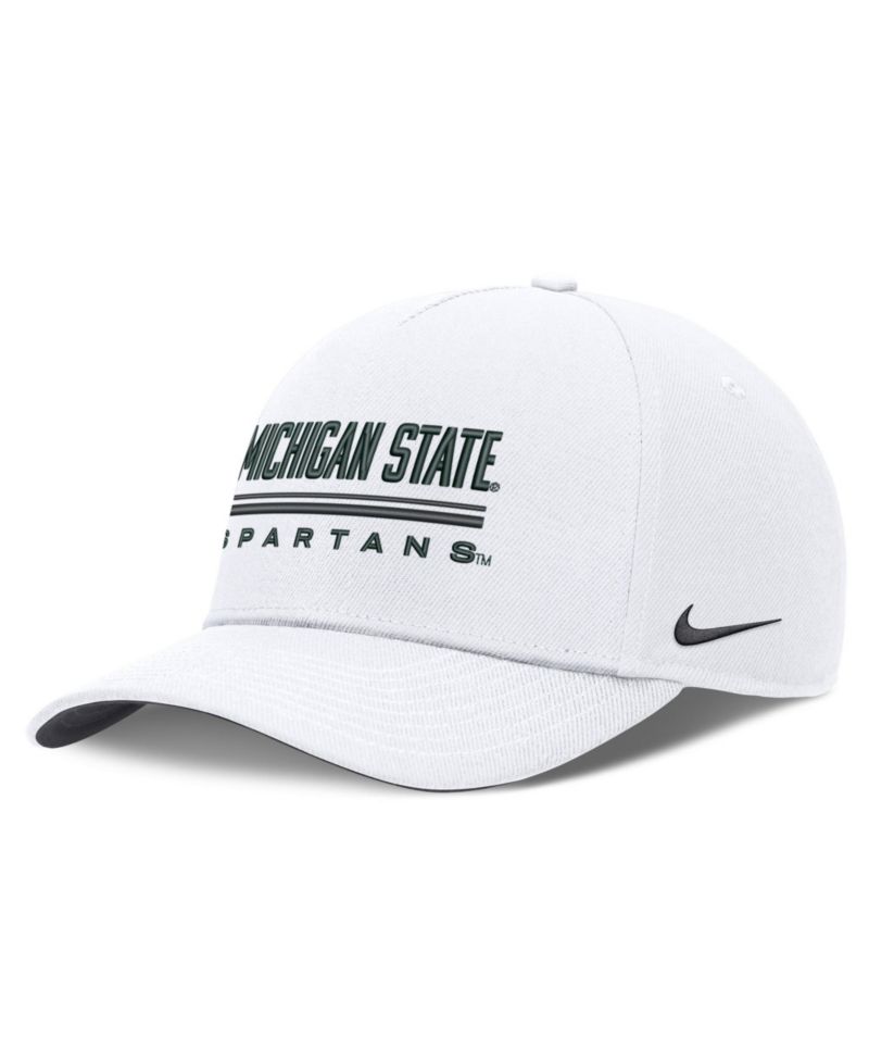 Men's White Michigan State Spartans 2026 Sideline Dri-FIT Rise Adjustable Hat