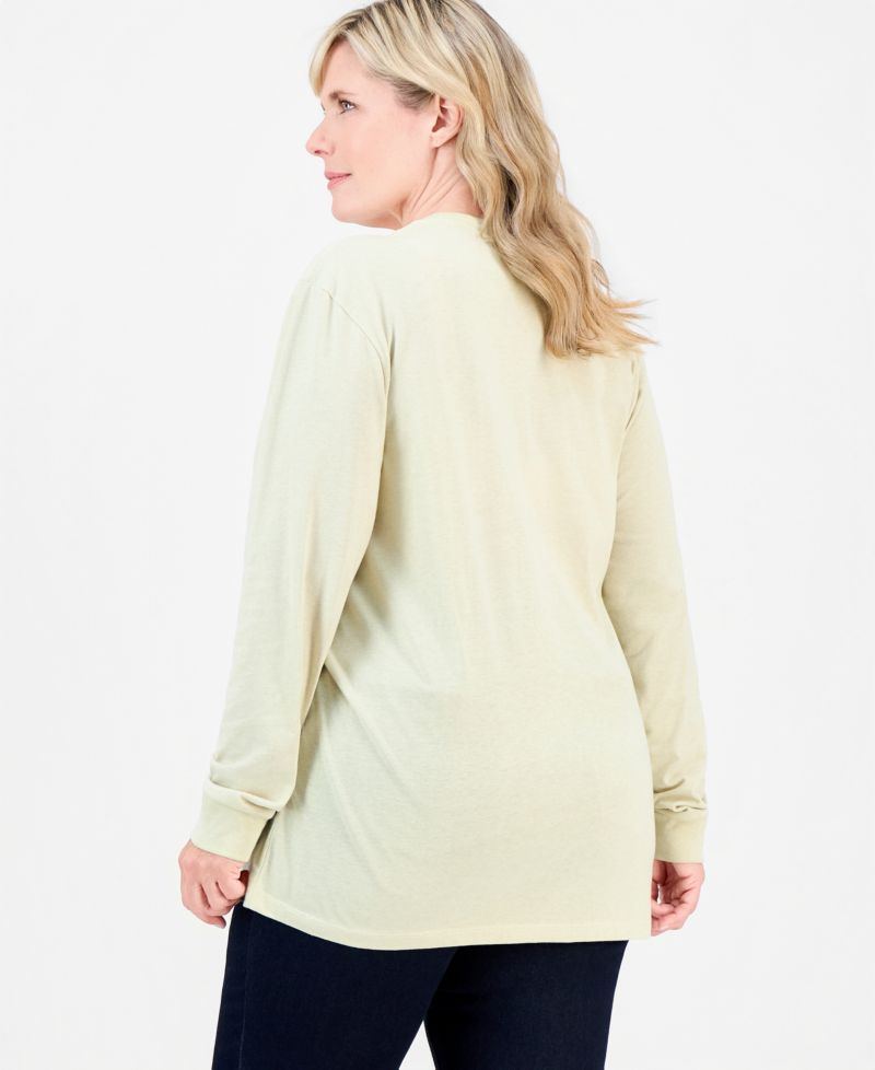 Adult Unisex Logo Crewneck Long-Sleeve Shirt