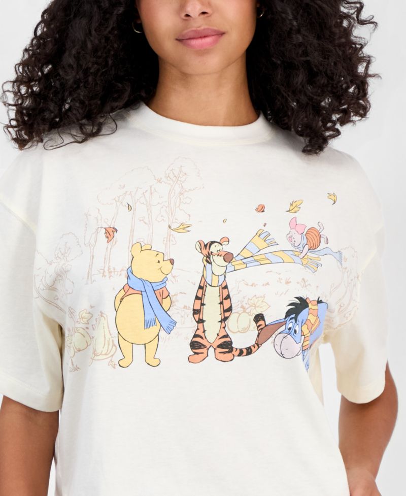Juniors' Pooh & Friends Boxy Tee