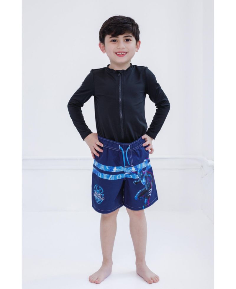 Boys DC Comics UPF 50+ Swim Trunks Bathing Suit