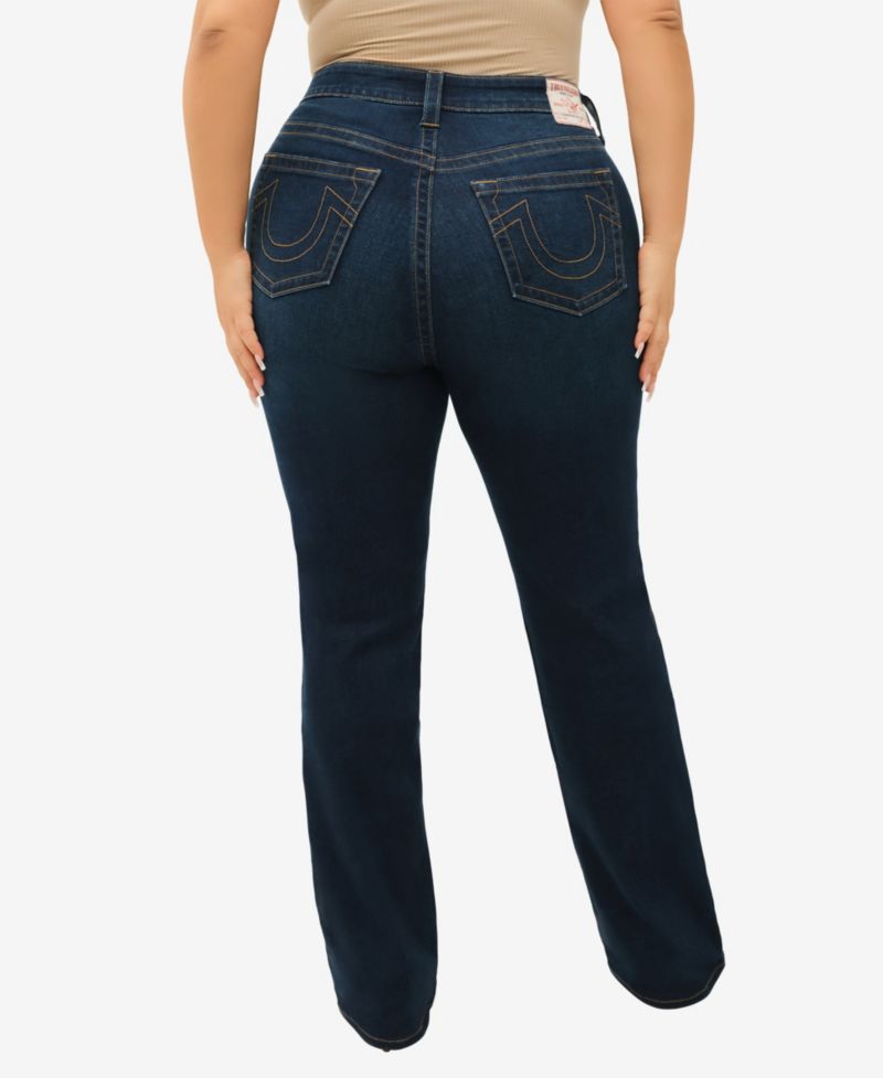 Plus Size Billie Mid Rise Straight Leg Jeans
