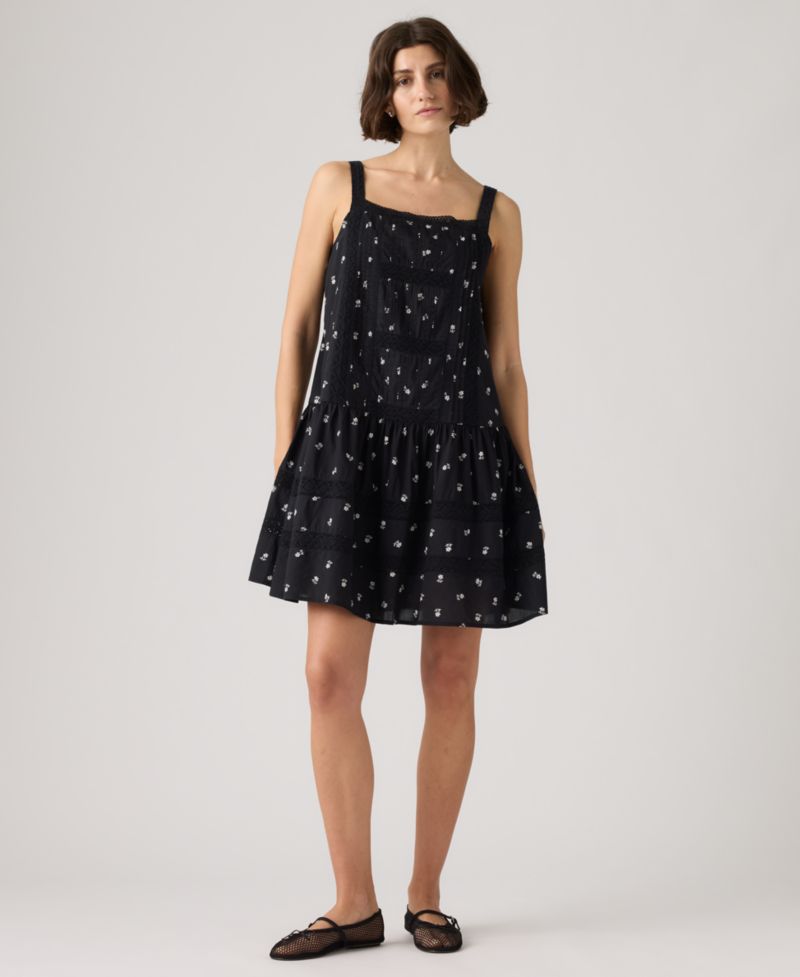 Premium Women's Kate Floral Square Neck Mini Dress