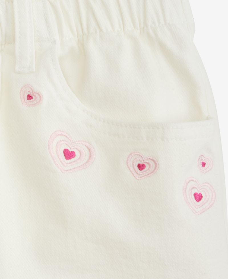 Girls' 5-20 Denim Paperbag Shorts