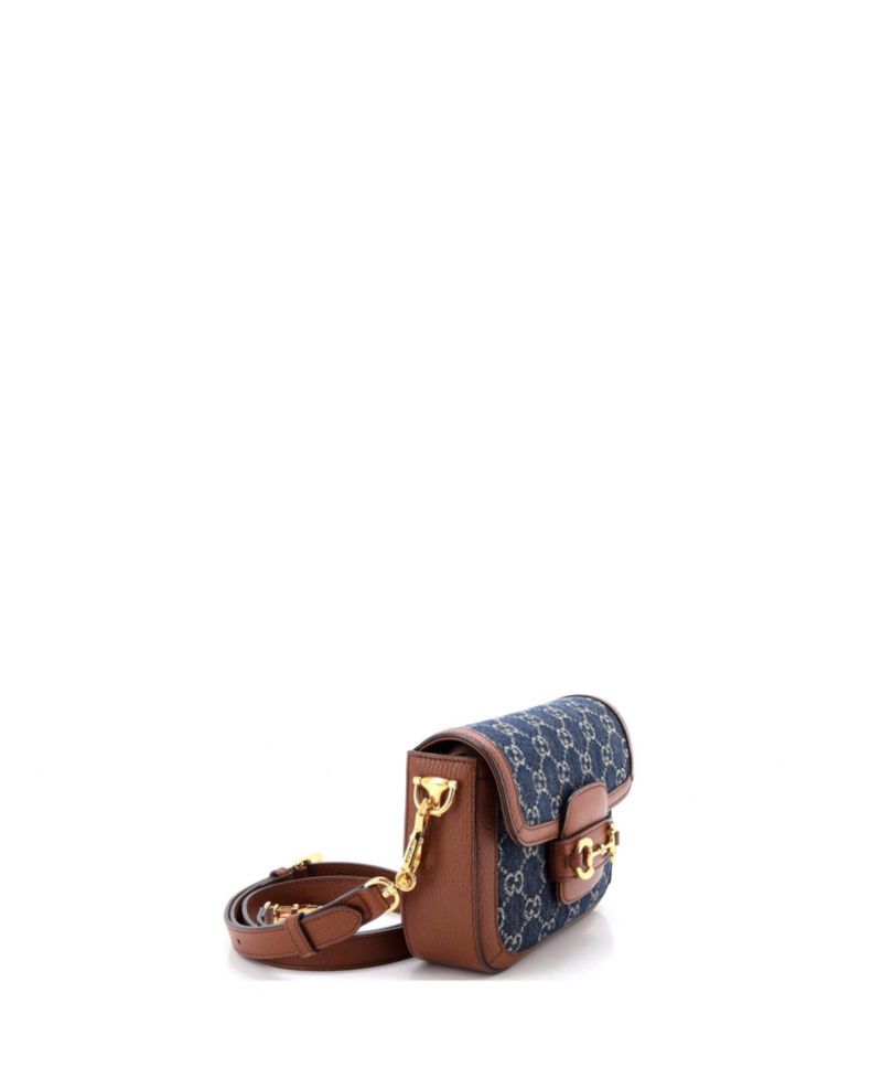 Mini Horsebit 1955 Shoulder Bag GG Denim